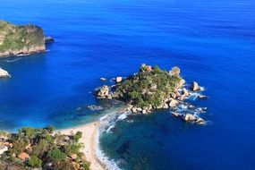 aerial view of Sicily island