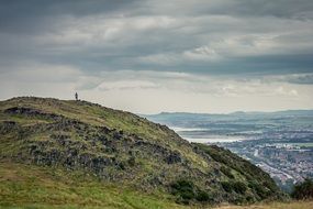 beautiful landscape of high mountain