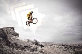 mountain biker jump