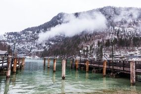 natural lake in the extreme southeast Berchtesgadener Land