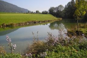 picturesque landscape near Lake Walchsee in Austria