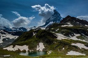 Matterhorn is the vertex in Switzerland
