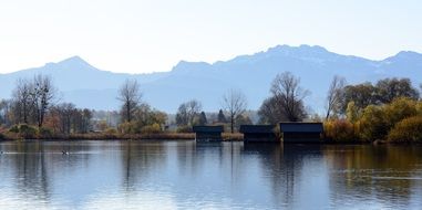 calm lake landscape in Upper Bavaria