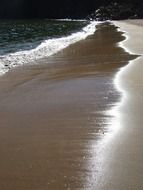 Beautiful landscape with the beach in Ireland