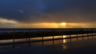 Beautiful romantic landscape of the coast