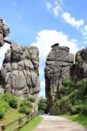 externsteine is a group of rocks in the Teutoburg Forest