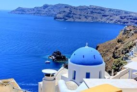 scenic view in santorini