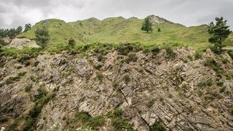 Landscape of the rock mountains