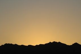 ridge mountain silhouette dramatic landscape