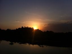 Picture of river bank in Sri Lanka