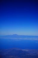 mountain tenerife volcano, air view