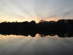 sunset over the coast of Cape Cod at dusk