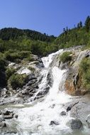 wonderful alpine mountains landscape on a sunny day