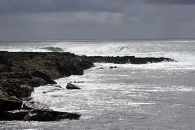 Rocks on the coast of Scotland