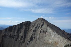 Mountain top closeup