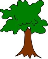 Drawing of a deciduous tree