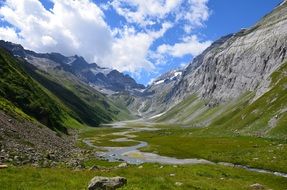 Landscape of val frisal valley