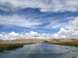 chichi kaka lake dramatic cloudscape scene