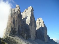 Famous natural sight of the Dolomites