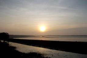 Natural sunset in Sri Lanka