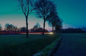 twilight in the countryside