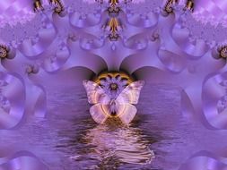 fractal photo of butterfly