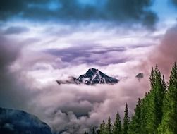 Mountain summit in Canada