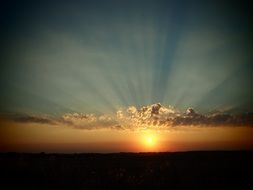 evening sky scenery