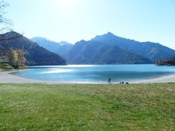 Lake Lago di Ledro in Italy