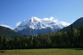 view of Mount Robson, Canadian Rockies