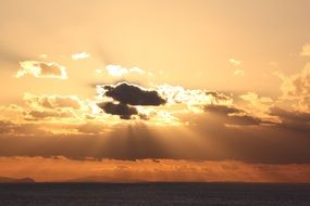 landscape of evening sky