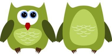 cute green owl