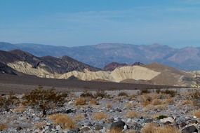 zabriskie point landscape, USA, California, Death Valley