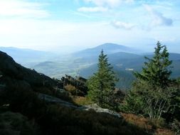 Landscape with the beautiful Osser mountains