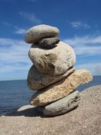 balance of large rounded stones