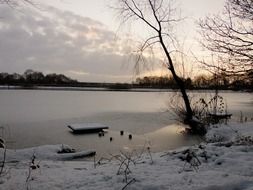 lake in winter