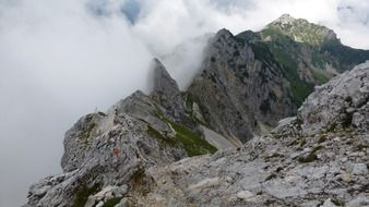 Schartschrofen - a rocky peak in the Tannheim mountains