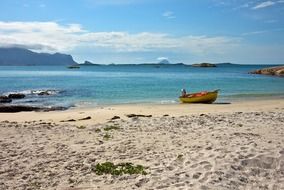 boat on the beach in norway