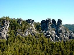 Elbe Sandstone Mountains in the Czech Republic