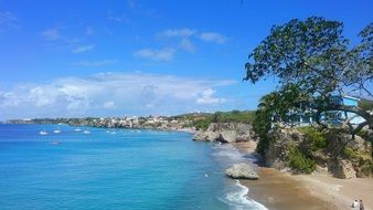 Beach of Curacao island
