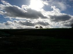 Natural landscape in autumn