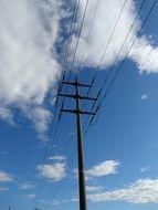 high voltage power poles