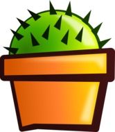 graphic image of a cactus in a pot