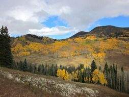 colorful panorama of the valley in Colorado