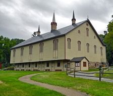 A picturesque building in the countryside, a pennsylvania