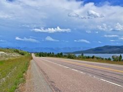 montana road travel scenery