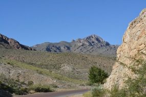 franklin mountains state park texas blue sky scene