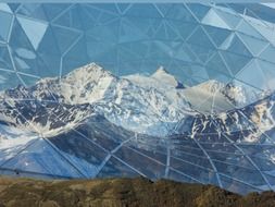 mountains abstract landscape
