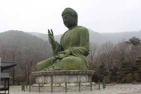 bronze statue of amitabha in cheonan