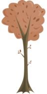 graphic image of a tree with autumn foliage